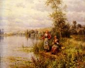 Knight Louis Aston Country Women After Fishing On A Summer Afternoon - 丹尼尔·李奇微爵士
